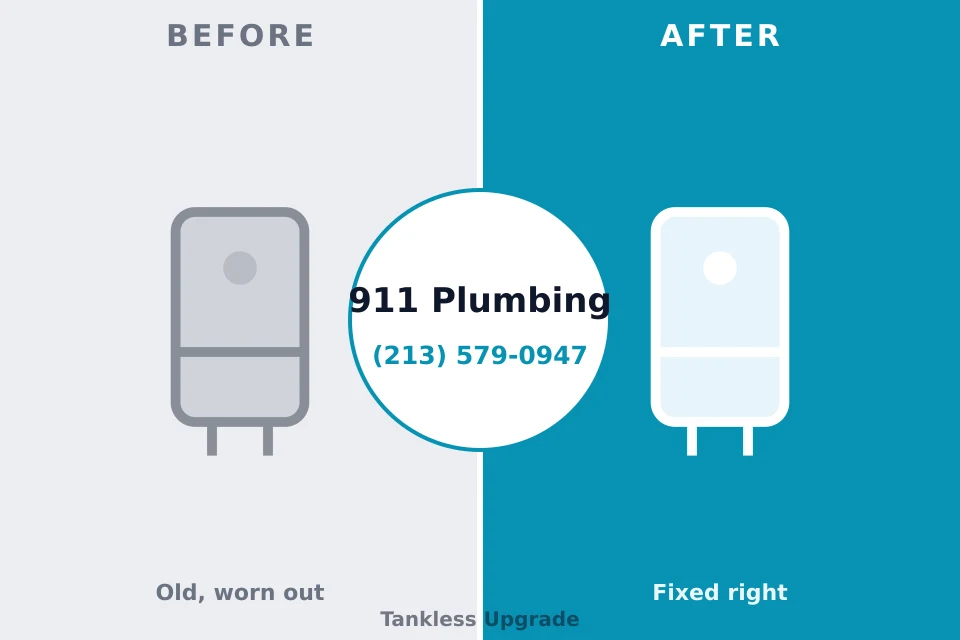 Before and after: plumbing company Russell, KY